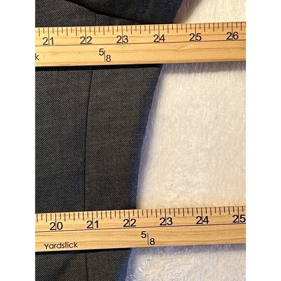 Custom Italian Designer Mens Suit 46L 36x30 Gray Wool Super 100s Luxury - Picture 10 of 16